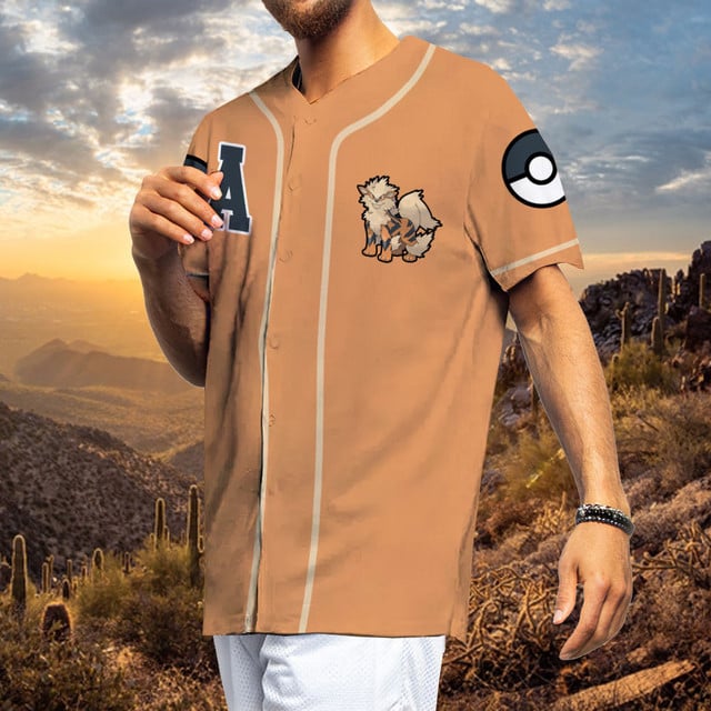 Arcanine Baseball Jersey Personalized Edition