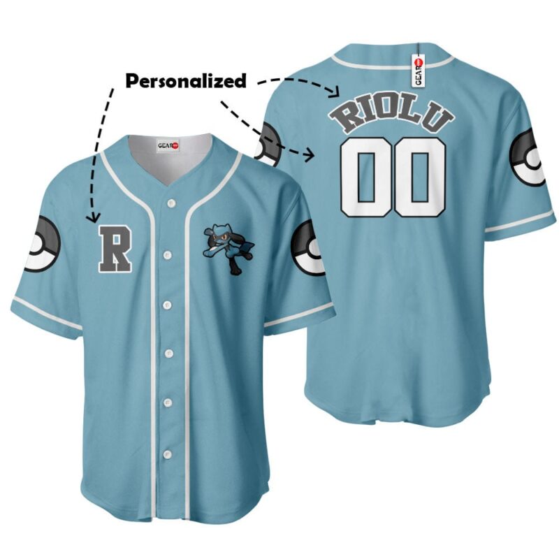 Riolu Baseball Jersey Personalized Edition