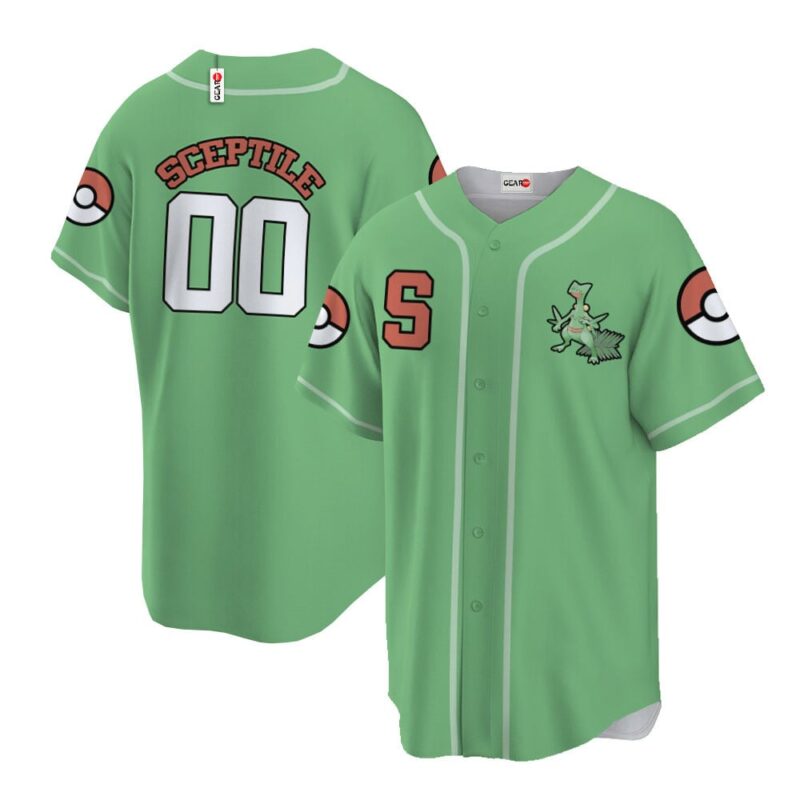 Sceptile Baseball Jersey Personalized Edition