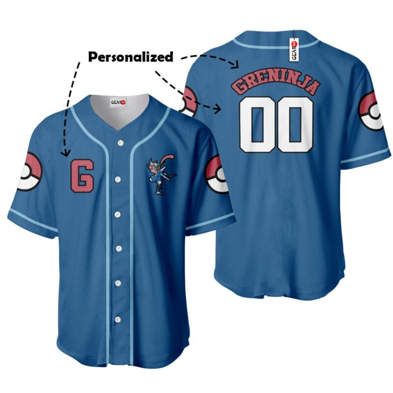 Greninja Baseball Jersey Personalized Edition