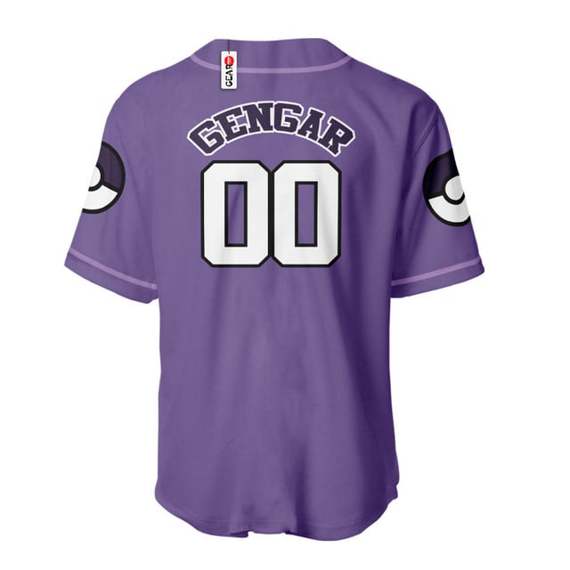 Gengar Baseball Jersey Personalized Edition
