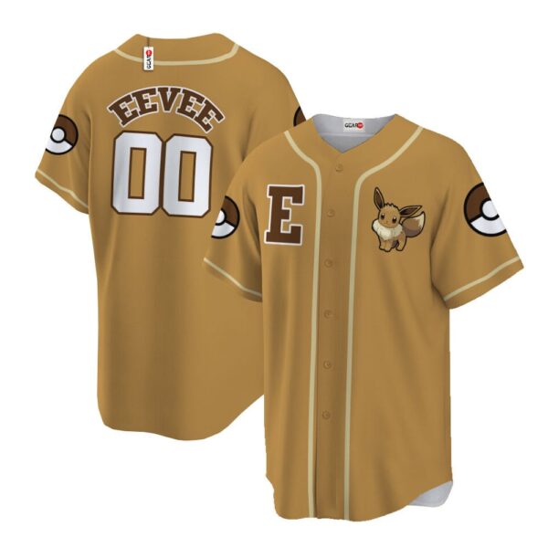 Eevee Baseball Jersey Personalized Edition