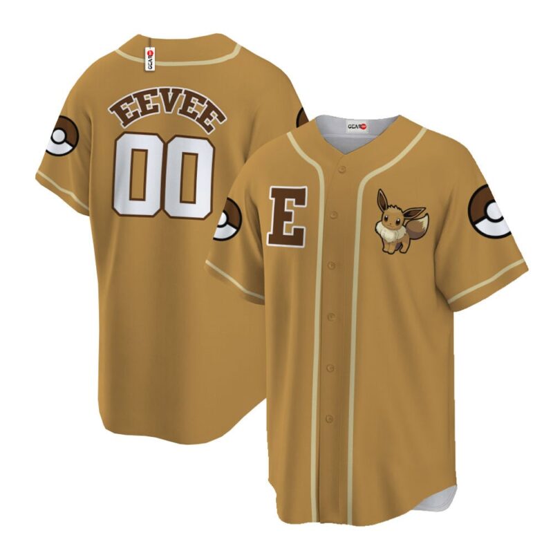 Eevee Baseball Jersey Personalized Edition