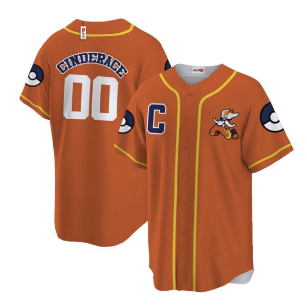 Cinderace Baseball Jersey Personalized Edition