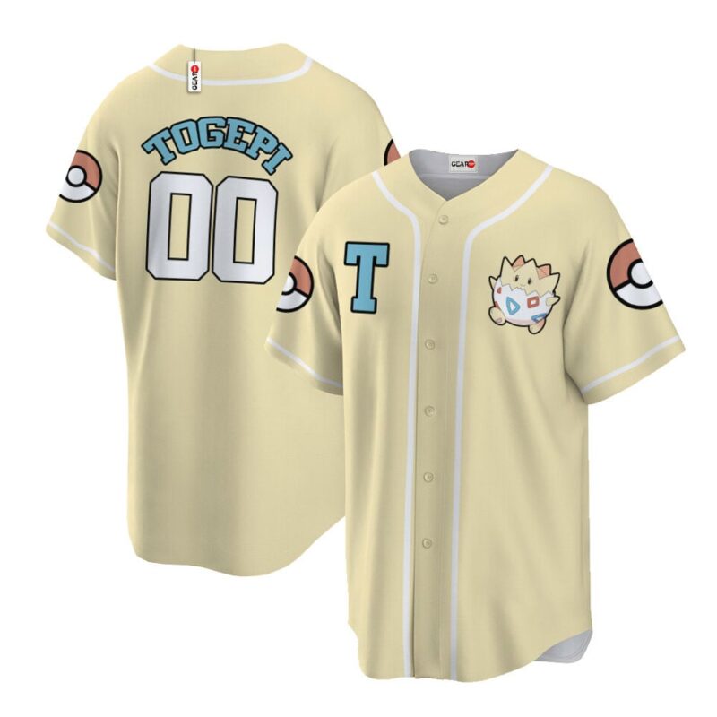 Togepi Baseball Jersey Personalized Edition