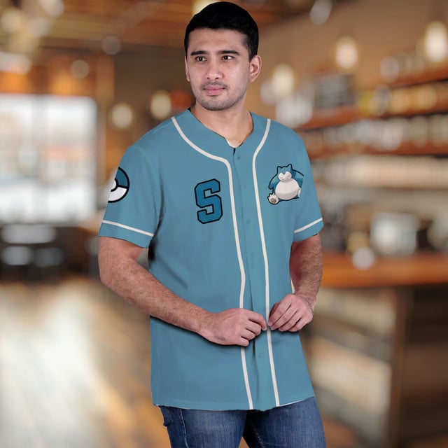 Snorlax Baseball Jersey Personalized Edition