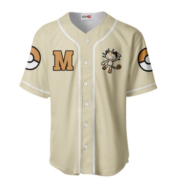 Meowth Baseball Jersey Personalized Edition