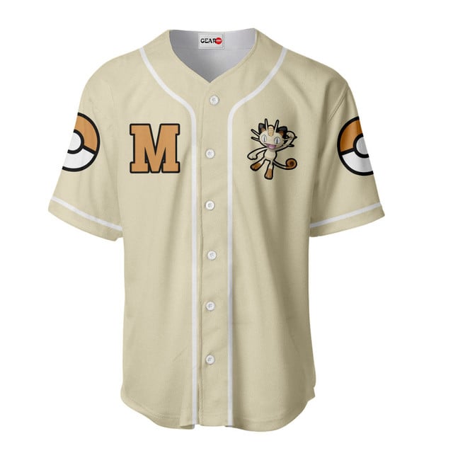 Meowth Baseball Jersey Personalized Edition