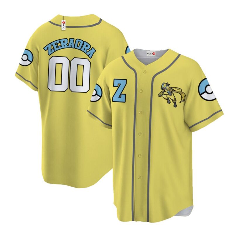 Zeraora Baseball Jersey Personalized Edition