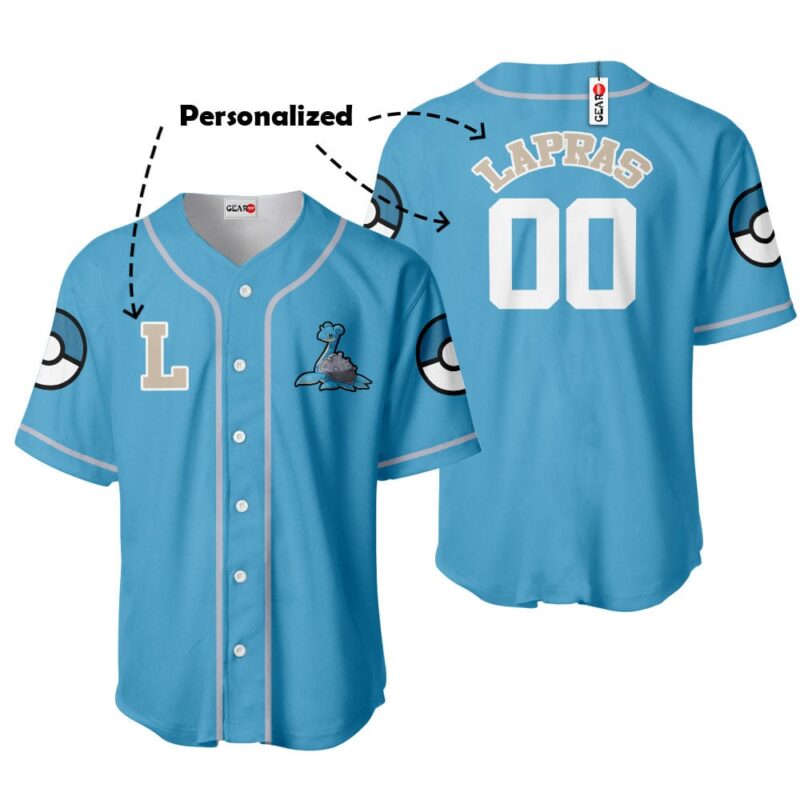Lapras Baseball Jersey Personalized Edition