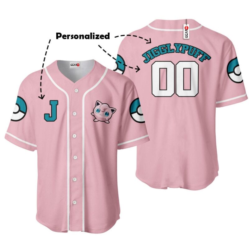 Jigglypuff Baseball Jersey Personalized Edition