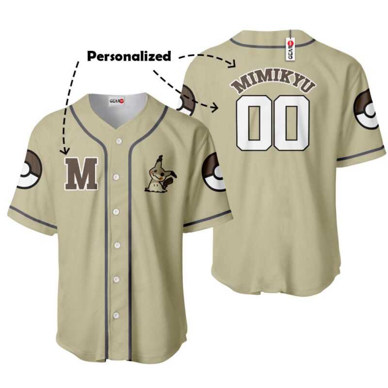 Mimikyu Baseball Jersey Personalized Edition