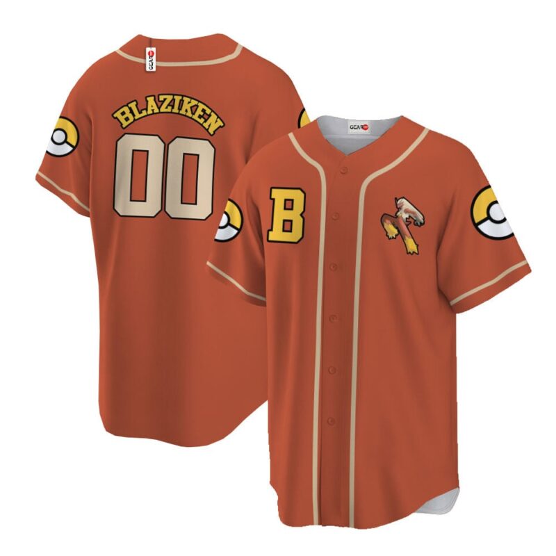 Blaziken Baseball Jersey Personalized Edition