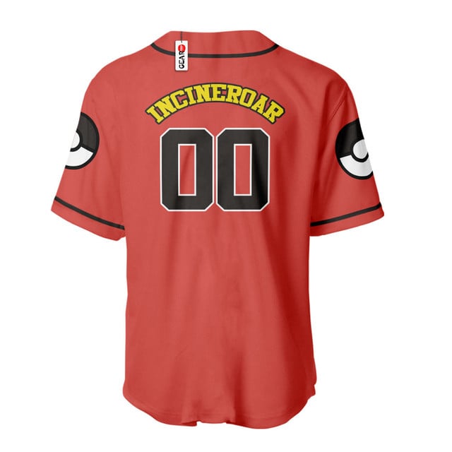 Incineroar Baseball Jersey Personalized Edition