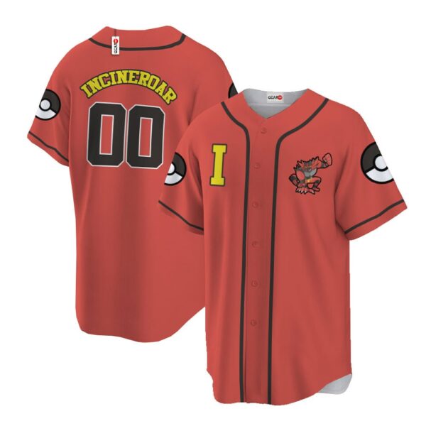 Incineroar Baseball Jersey Personalized Edition