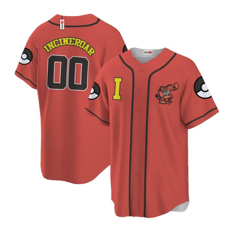 Incineroar Baseball Jersey Personalized Edition