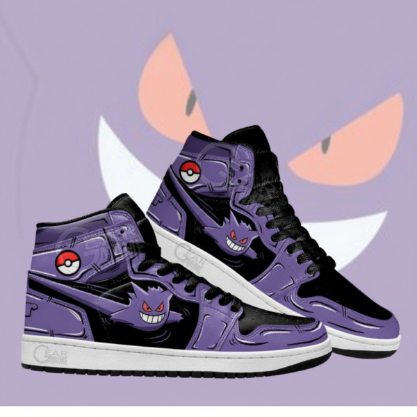 Gengar High-Top Leather Sneakers