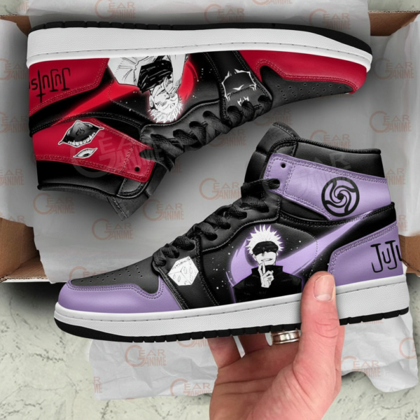 Jujutsu Kaisen Gojo vs Sukuna High-Top Leather Sneakers Cursed vs Limitless
