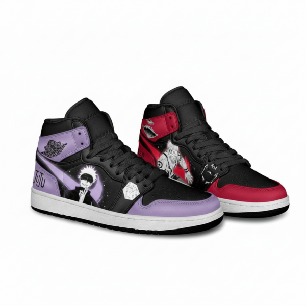 Jujutsu Kaisen Gojo vs Sukuna High-Top Leather Sneakers Cursed vs Limitless