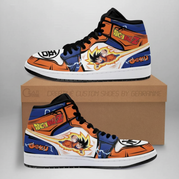 Goku Flying High-Top Leather Sneakers