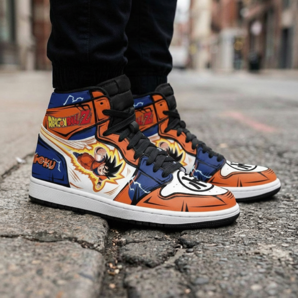 Goku Flying High-Top Leather Sneakers