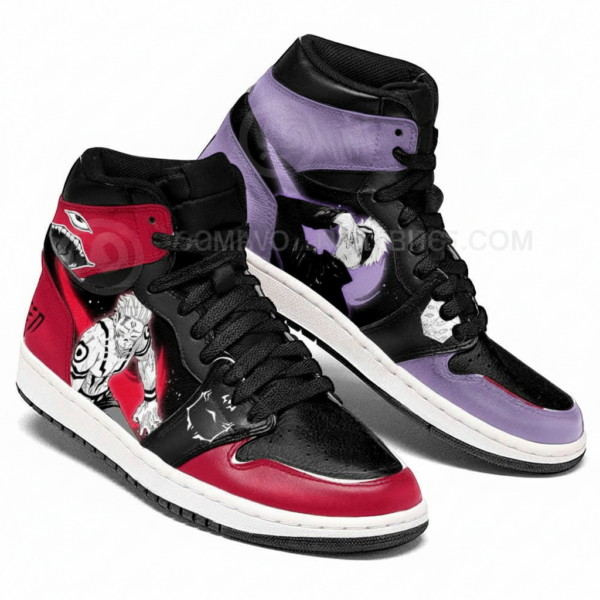 Jujutsu Kaisen Gojo vs Sukuna High-Top Leather Sneakers Cursed vs Limitless