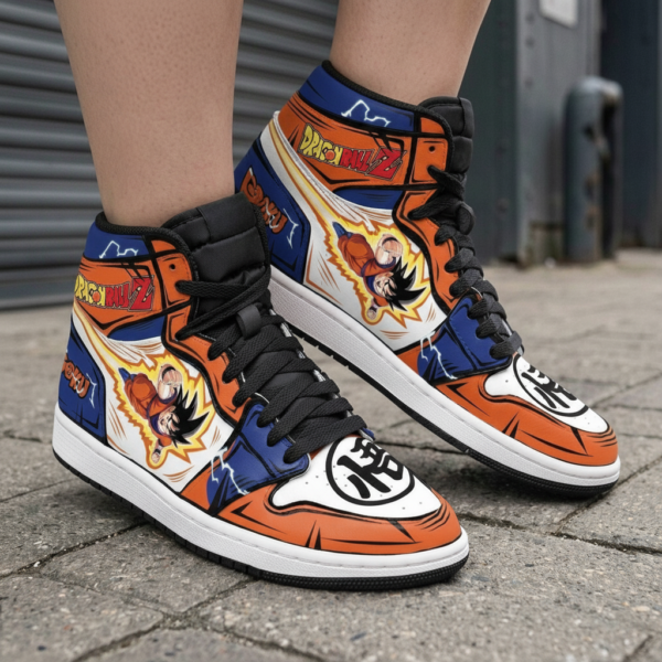 Goku Flying High-Top Leather Sneakers