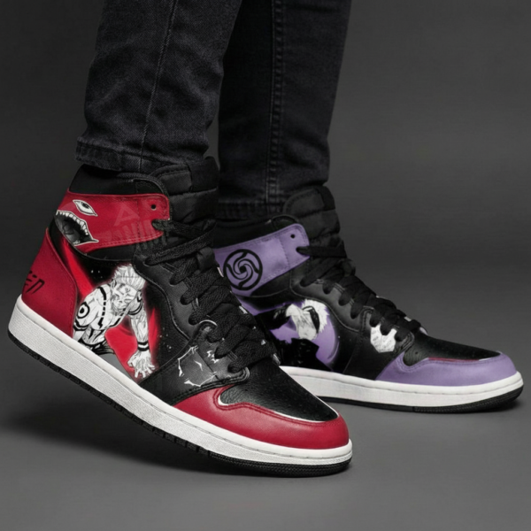 Jujutsu Kaisen Gojo vs Sukuna High-Top Leather Sneakers Cursed vs Limitless