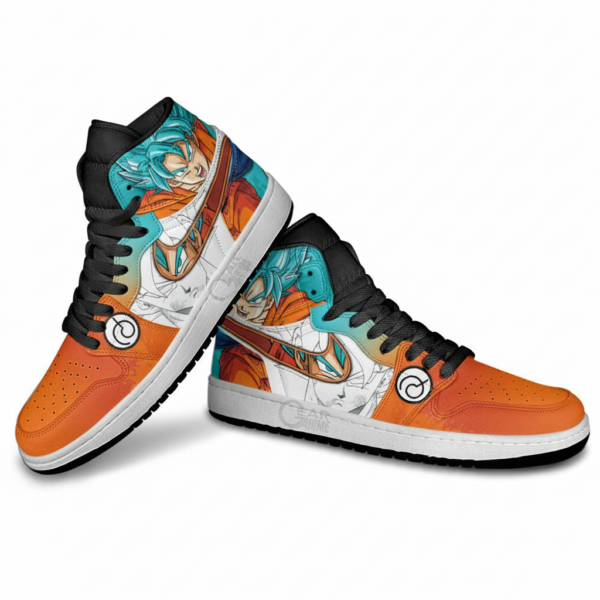 Dragon Ball Goku Saiyan Blue High-Top Leather Sneakers Mixed Manga