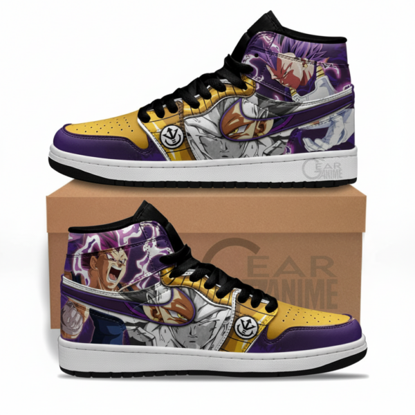 Dragon Ball Super Vegeta Ultra Ego High-Top Leather Sneakers