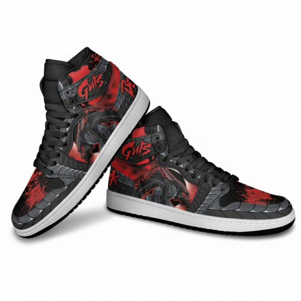 Berserk Shoes Guts High-Top Leather Sneakers Custom Berserker Armor