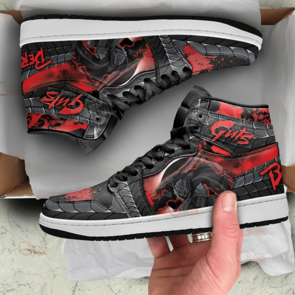 Berserk Shoes Guts High-Top Leather Sneakers Custom Berserker Armor