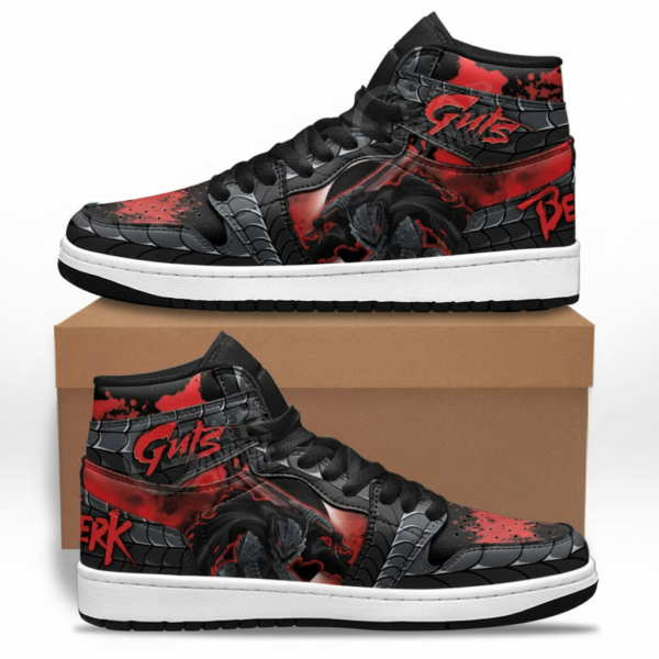 Berserk Shoes Guts High-Top Leather Sneakers Custom Berserker Armor