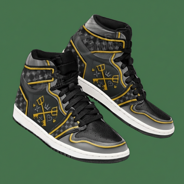 Keyblade High-Top Leather Sneakers