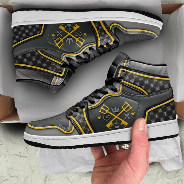 Keyblade High-Top Leather Sneakers