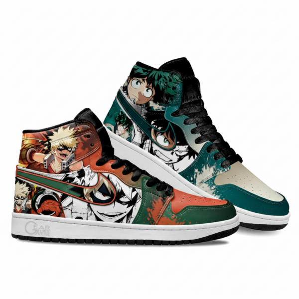 BakuDeku High-Top Leather Sneakers