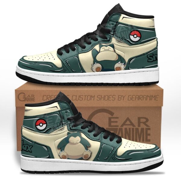 Snorlax High-Top Leather Sneakers Custom For Fans