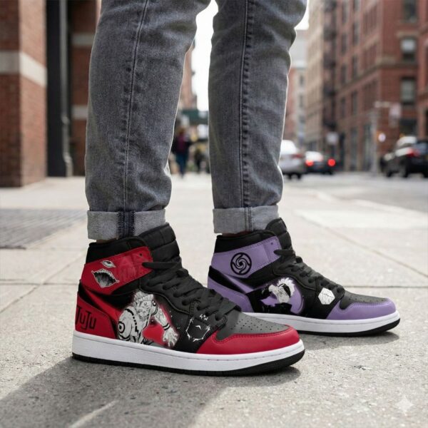 Jujutsu Kaisen Gojo vs Sukuna High-Top Leather Sneakers Cursed vs Limitless