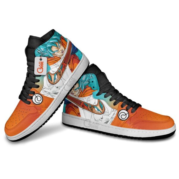 Dragon Ball Goku Saiyan Blue High-Top Leather Sneakers Mixed Manga