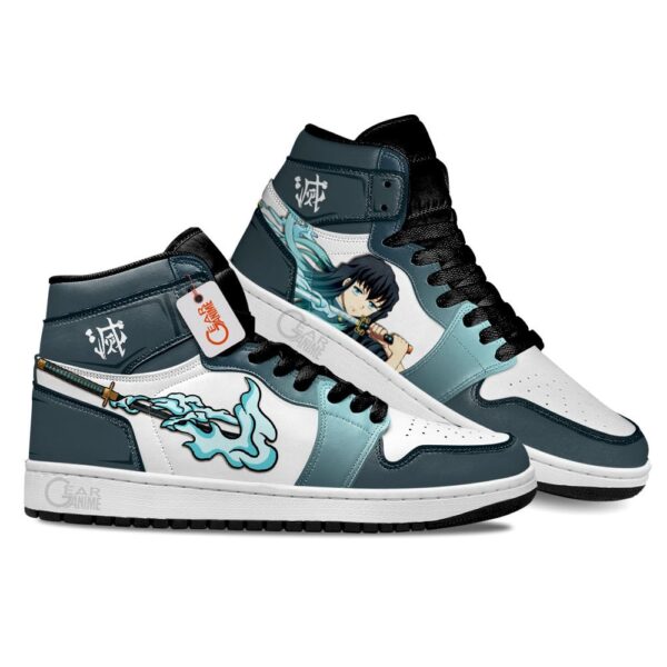 Muichiro Tokito High-Top Leather Sneakers The Mist Hashira For Demon Slayer Fans