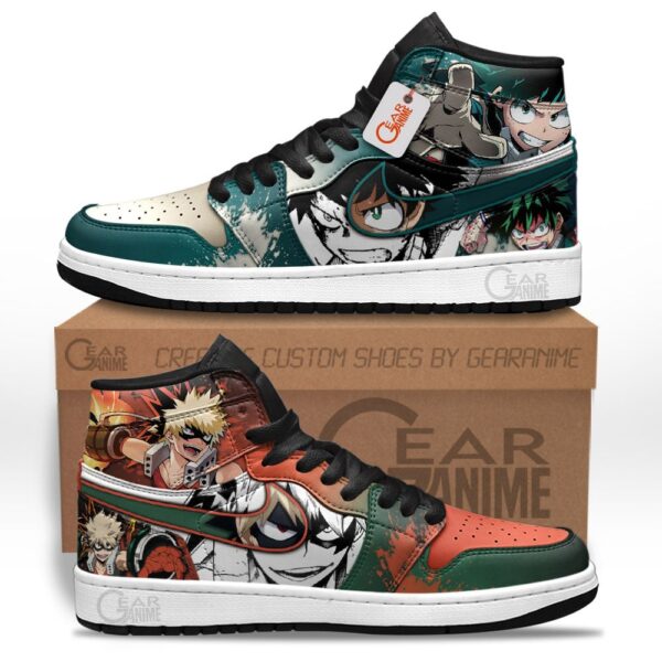 BakuDeku High-Top Leather Sneakers