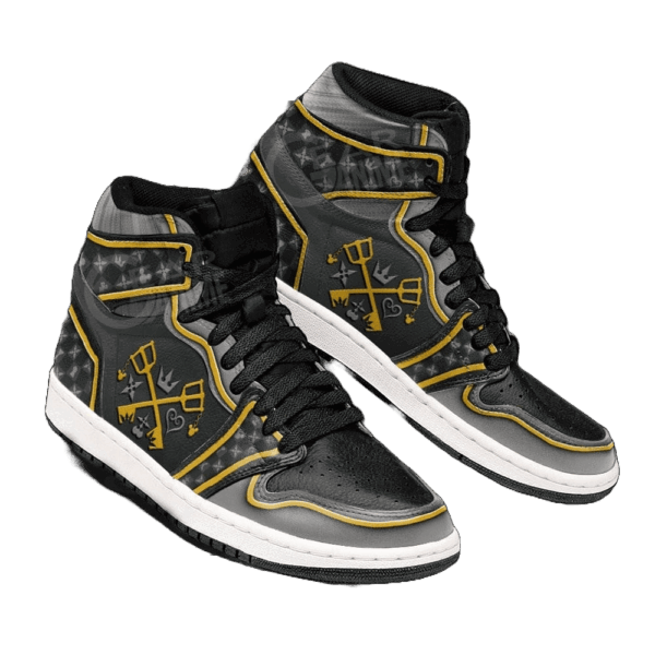 Keyblade High-Top Leather Sneakers