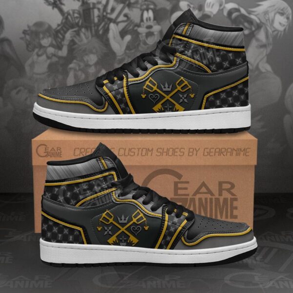 Keyblade High-Top Leather Sneakers