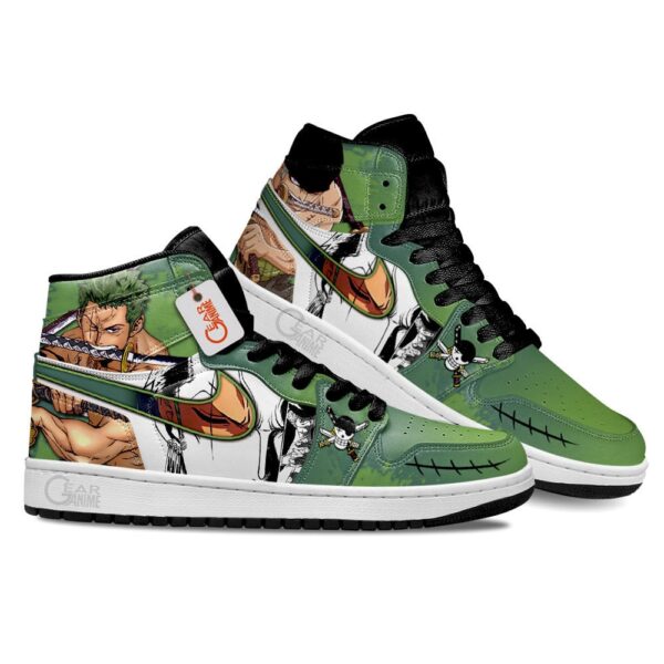 Roronoa Zoro High-Top Leather Sneakers After Time Skip For One Piece Fans
