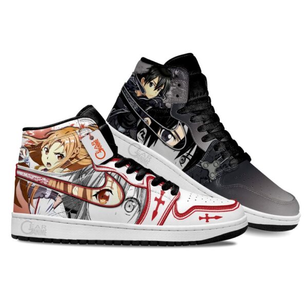 Kirito and Asuna Couple High-Top Leather Sneakers