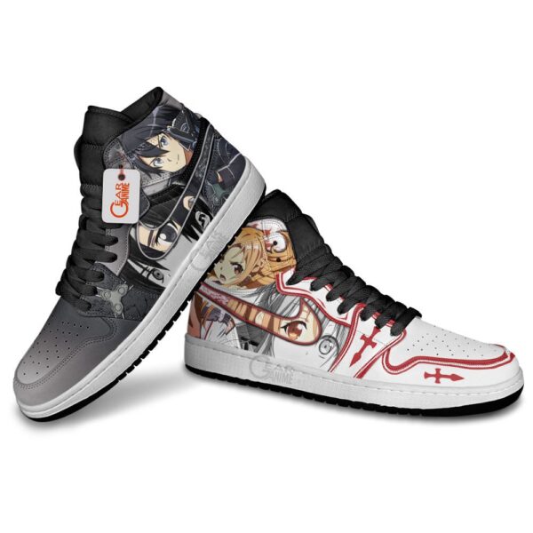 Kirito and Asuna Couple High-Top Leather Sneakers