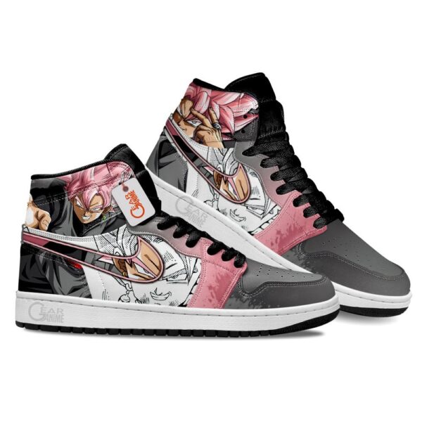 Dragon Ball Super Goku Black Rose High-Top Leather Sneakers Mixed Manga Style