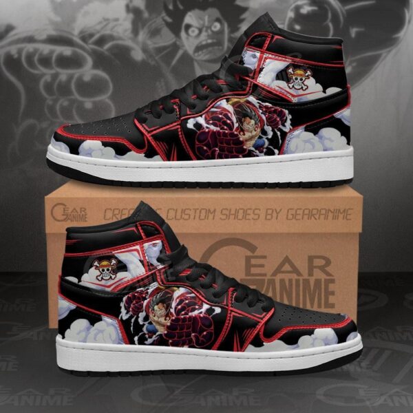 Luffy Gear 4th Boundman High-Top Leather Sneakers For One Piece Fans