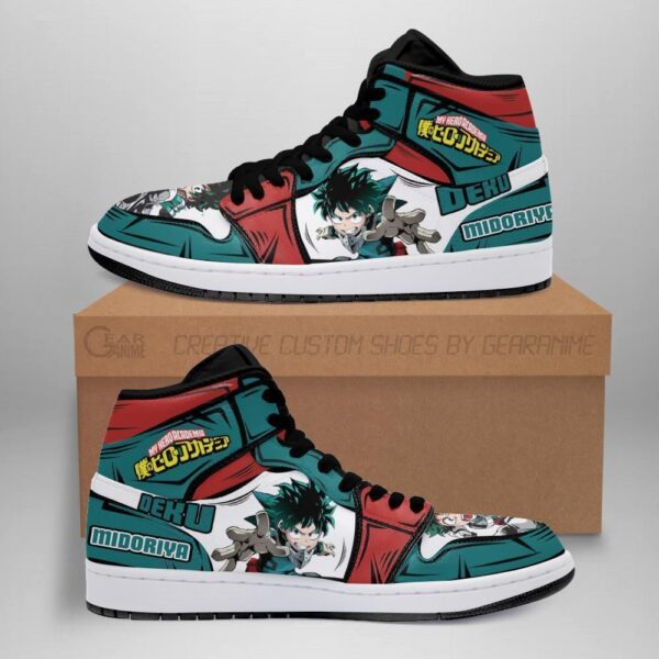 Deku Izuku High-Top Leather Sneakers Smash