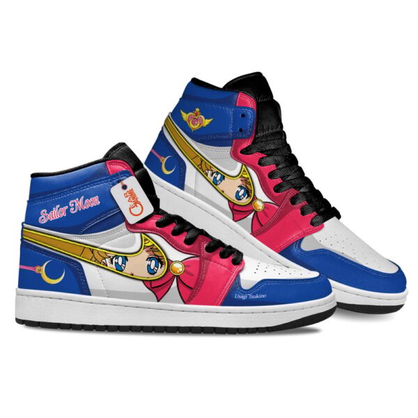 Sailor Usagi Tsukino High-Top Leather Sneakers Magical Girl